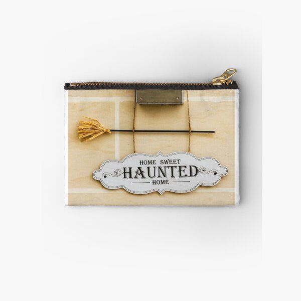 Item preview, Home Sweet Haunted Home Sign With Intercom and Broom Decor For Halloween designed and sold by Nmallia.