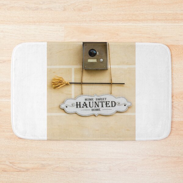 Item preview, Home Sweet Haunted Home Sign With Intercom and Broom Decor For Halloween designed and sold by Nmallia.