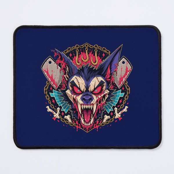 Item preview, Demon Werewolf Hyena Meat Cleaver Graphic designed and sold by Kromia.