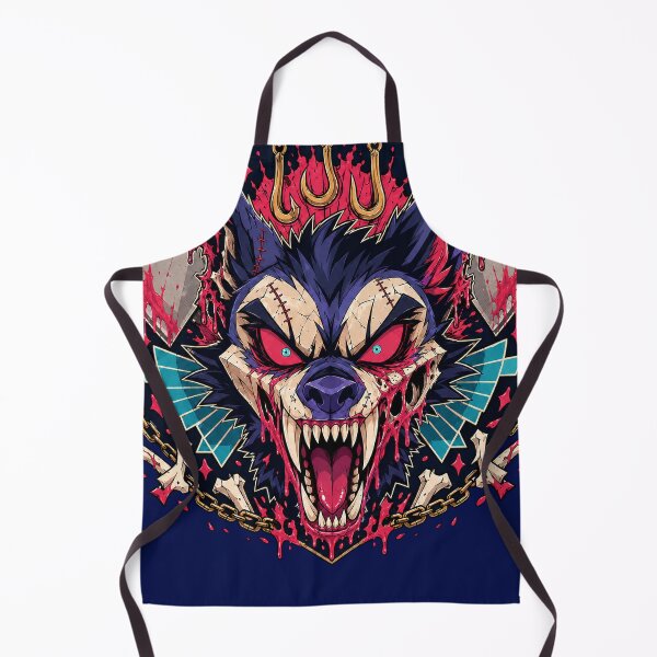 Item preview, Demon Werewolf Hyena Meat Cleaver Graphic designed and sold by Kromia.
