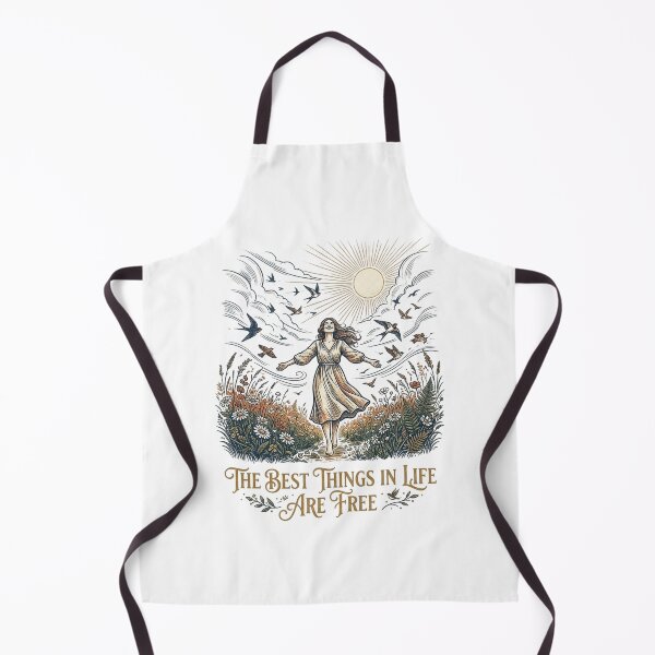 Item preview, The Best Things In Life Are Free Boho Vintage Nature Woman Graphic Tee Design designed and sold by Nubian Style.