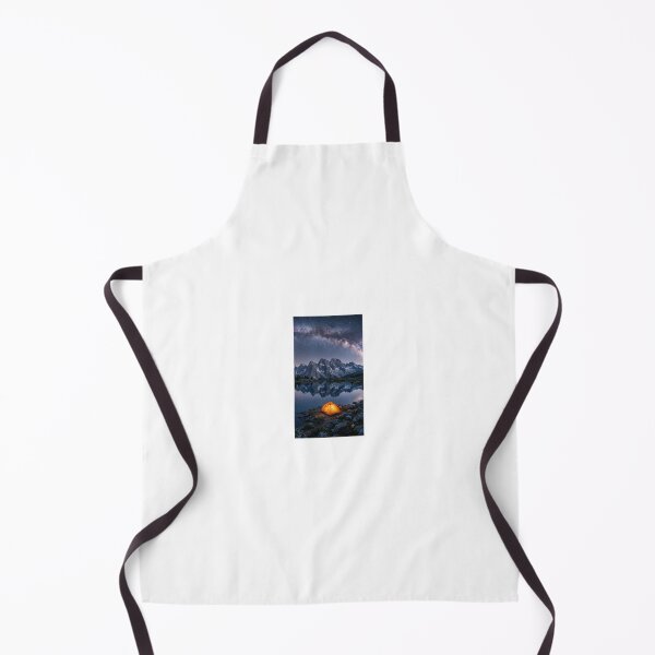 Item preview, Illuminated Tent under the Milky Way over an Alpine Lake designed and sold by Ak-art-shop.