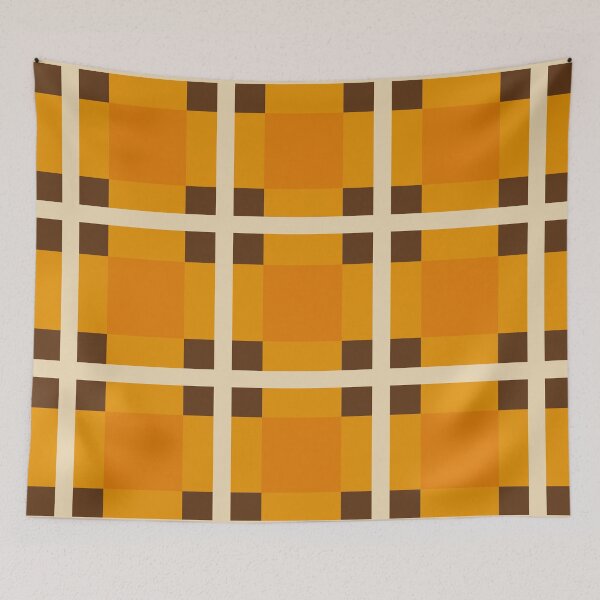 Item preview, Mid Century Modern Autumn Plaid Pattern  designed and sold by tonymagnerart.