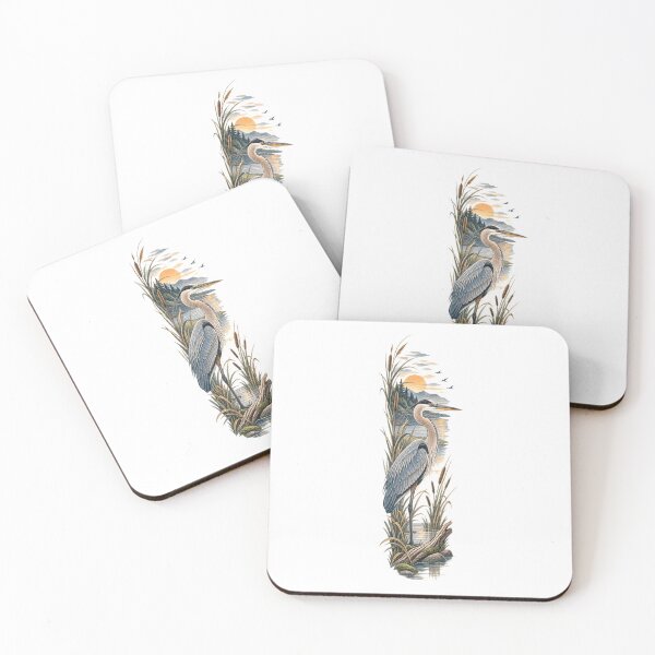 Item preview, Great Blue Heron – Waterside Wildlife Art designed and sold by SusanSweetArt.
