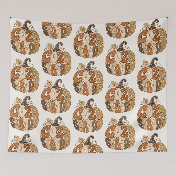 Item preview, Cozy Season Retro Polka Dot Pumpkin Typography Thanksgiving Graphic designed and sold by PACS0011.