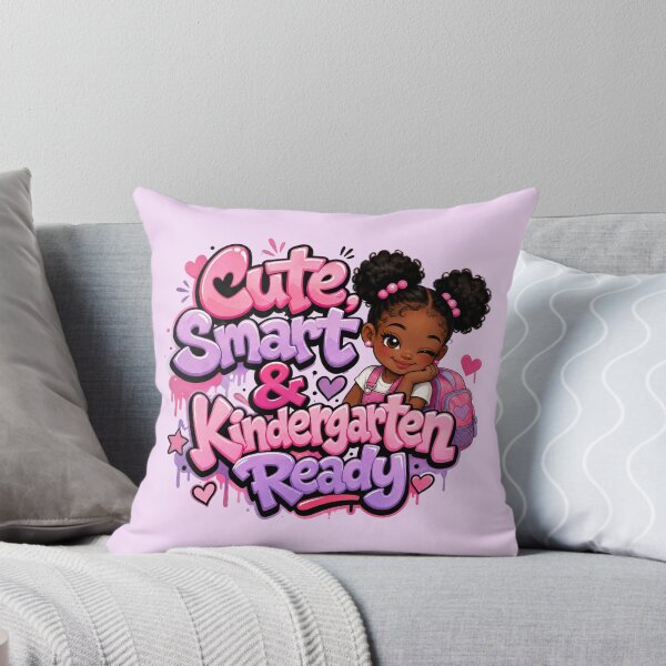 Item preview, Cute, Smart & Kindergarten Ready – Black Girl Back to School designed and sold by MomParentADHD.