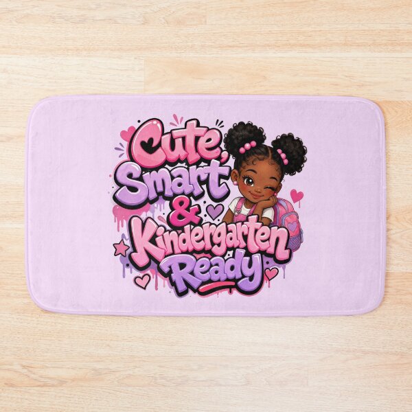 Item preview, Cute, Smart & Kindergarten Ready – Black Girl Back to School designed and sold by MomParentADHD.