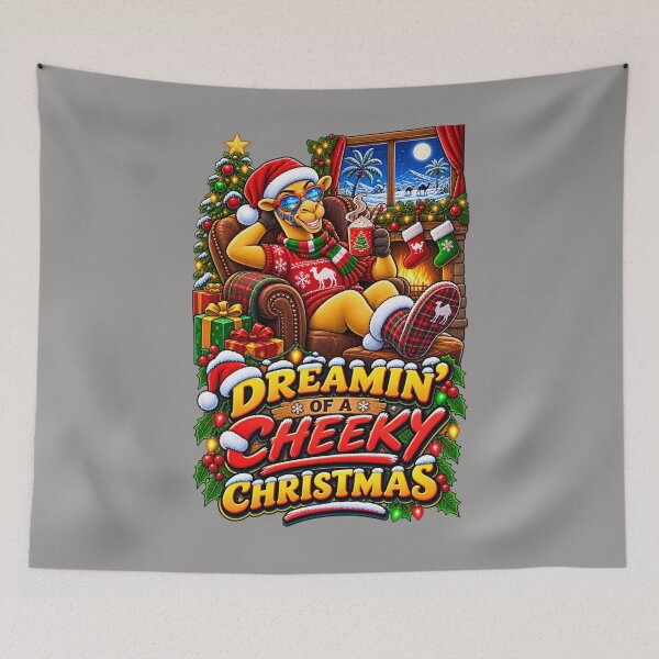 Item preview, Dreaming of a Cheeky Christmas Funny Animal Camel Gift – Humorous Camel Design – Quirky Camel Lover Gift – Quirky Camel Lover Gift - Cool Winter Christmas Animal Graphic Camel T-Shirt designed and sold by Camel & Quirk.