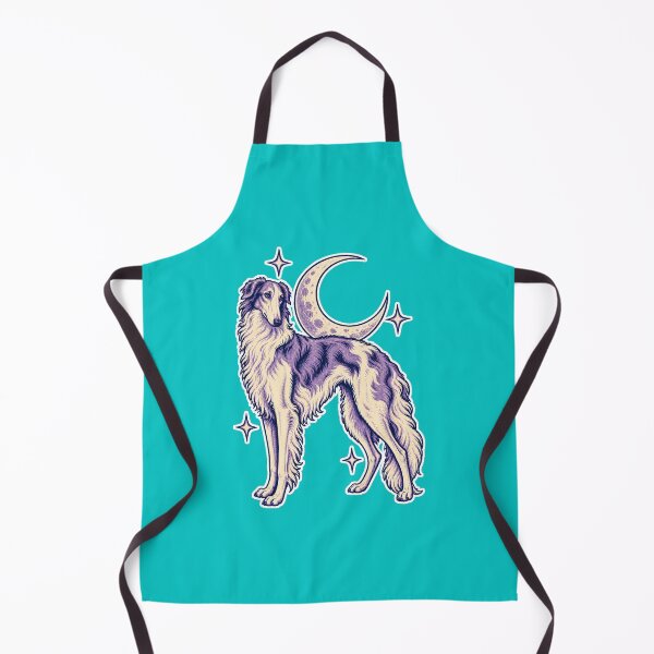 Item preview, Celestial Borzoi with Crescent Moon – Vintage Mystical Dog Art designed and sold by Jaani-T.