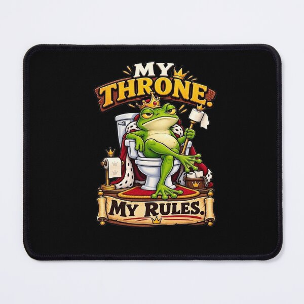 Item preview, Funny Frog King T-Shirt – My Throne My Rules Bathroom Humor designed and sold by Angelle55.