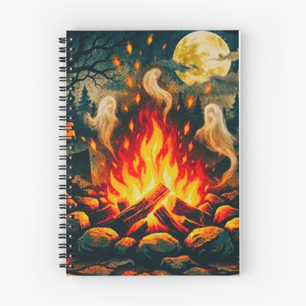 Item preview, Rest in Flames Graveyard Campfire Halloween Design designed and sold by GabeMountainArt.