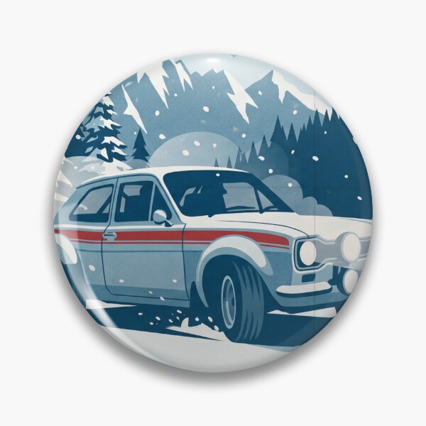 Item preview, Vintage Rally Car in the Alps designed and sold by Pop Garage.