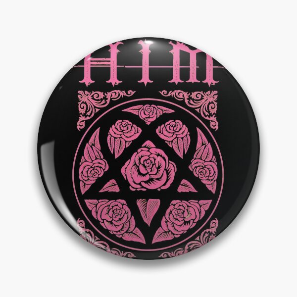 Item preview, HIMS Band Gothic Rose Pentagram designed and sold by Benda-Designs.