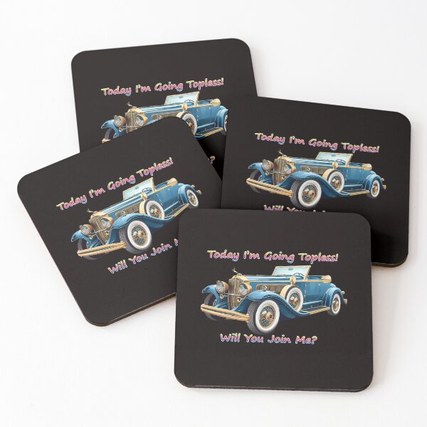 Item preview, Going Topless – Vintage Convertible Car Humor designed and sold by TZehrfeldPhotos.