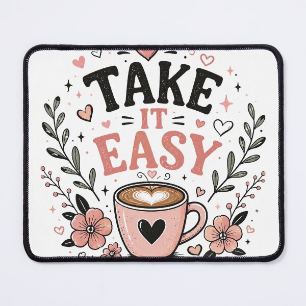 Item preview, Take It Easy Coffee Lover Vibes Graphic Design designed and sold by Trendnextstore.