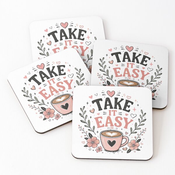 Item preview, Take It Easy Coffee Lover Vibes Graphic Design  designed and sold by Trendnextstore.
