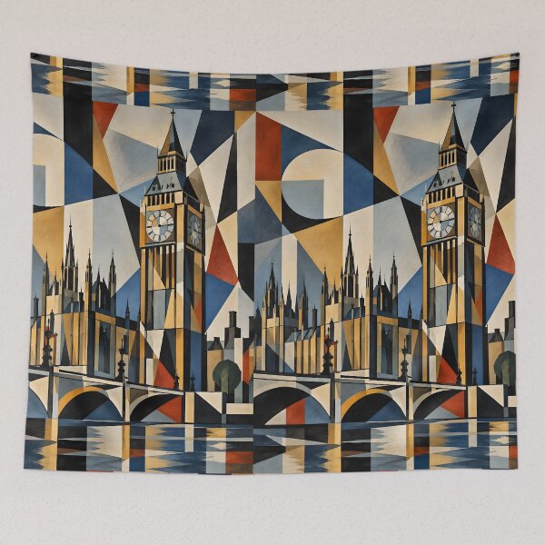 Item preview, London in Lines: Big Ben Geometry designed and sold by aishow.