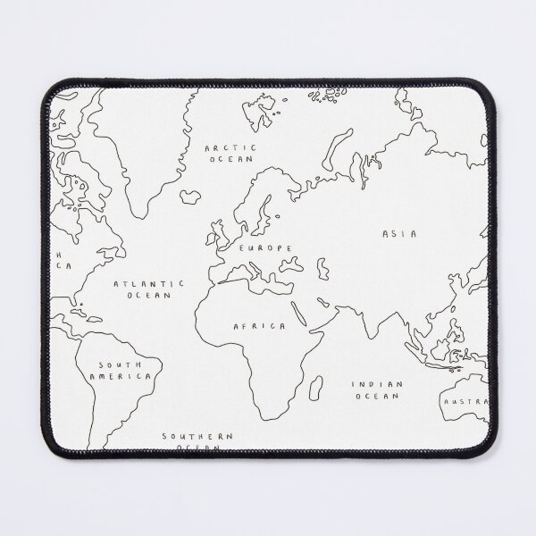 Item preview, World Map - Outlines designed and sold by Those Pencil Shavings.