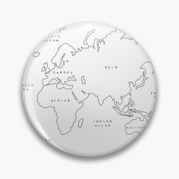 Item preview, World Map - Outlines designed and sold by Those Pencil Shavings.