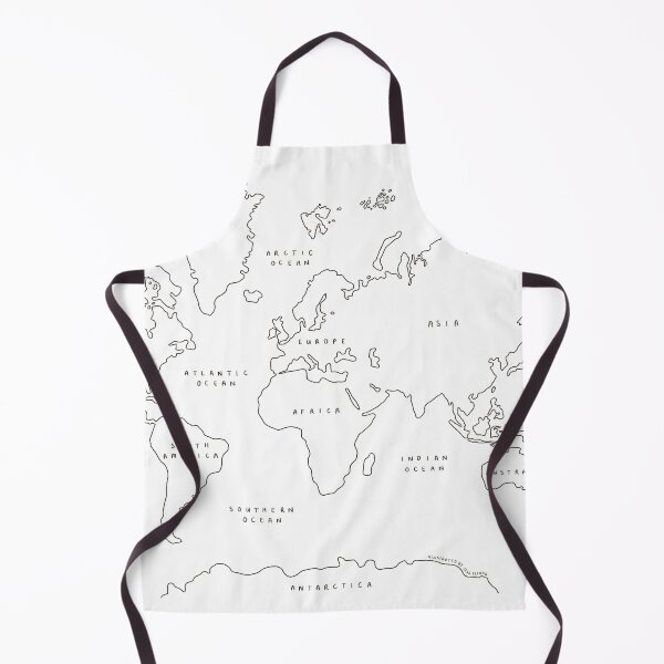 Item preview, World Map - Outlines designed and sold by Those Pencil Shavings.