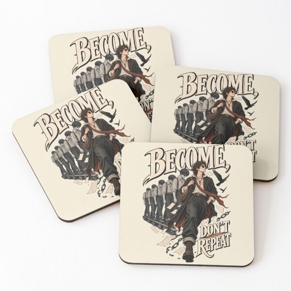 Item preview, Become, Don't Repeat – Personal Growth & Growth Mindset designed and sold by Creatiforge.