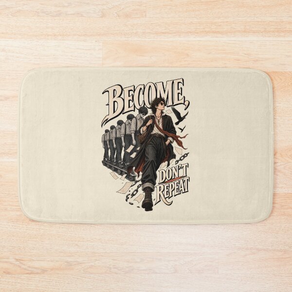 Item preview, Become, Don't Repeat – Personal Growth & Growth Mindset designed and sold by Creatiforge.