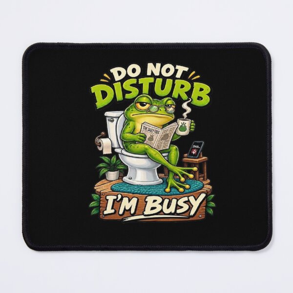 Item preview, Funny Frog on Toilet T-Shirt – Do Not Disturb I'm Busy designed and sold by Angelle55.