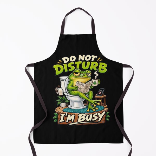 Item preview, Funny Frog on Toilet T-Shirt – Do Not Disturb I'm Busy designed and sold by Angelle55.