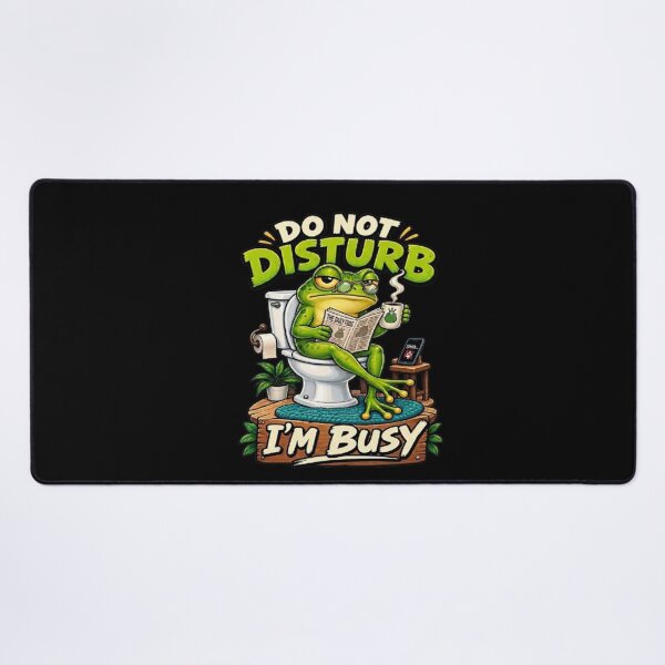 Item preview, Funny Frog on Toilet T-Shirt – Do Not Disturb I'm Busy designed and sold by Angelle55.