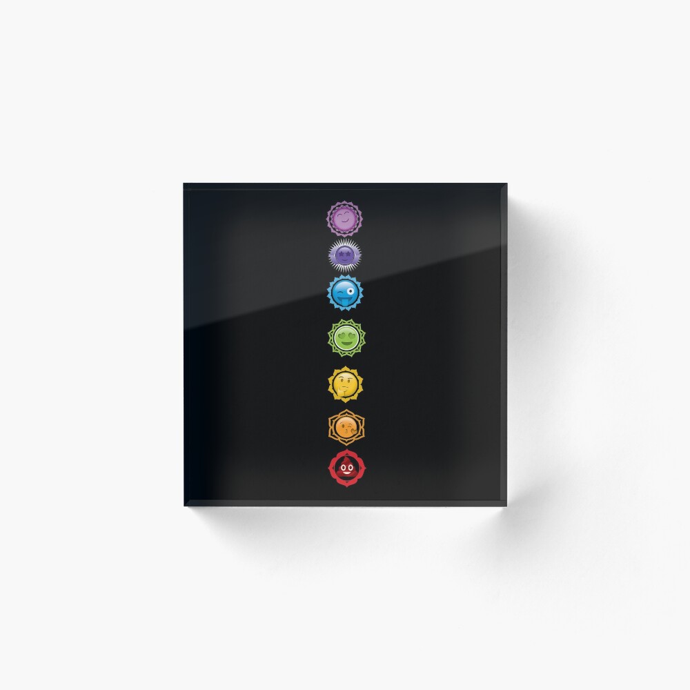 Chakras Emoji Style Art Board Print