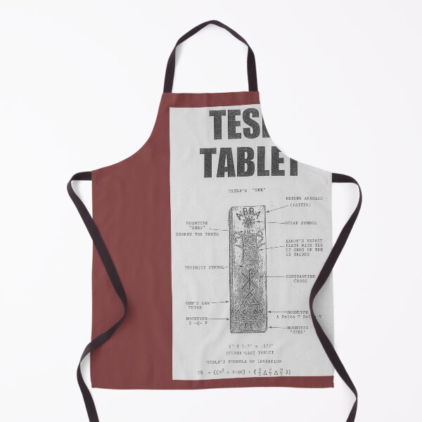 Item preview, Tesla Tablet Diagram | Nikola Tesla Esoteric Symbol Engraving designed and sold by CoolHistoryMan.