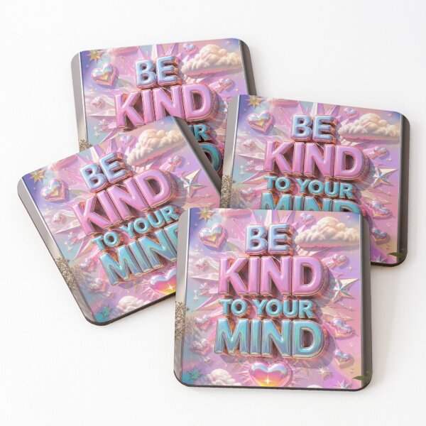 Item preview,  Be Kind To Your Mind Y2K Holographic Mental Health Aesthetic designed and sold by mo-carnival.