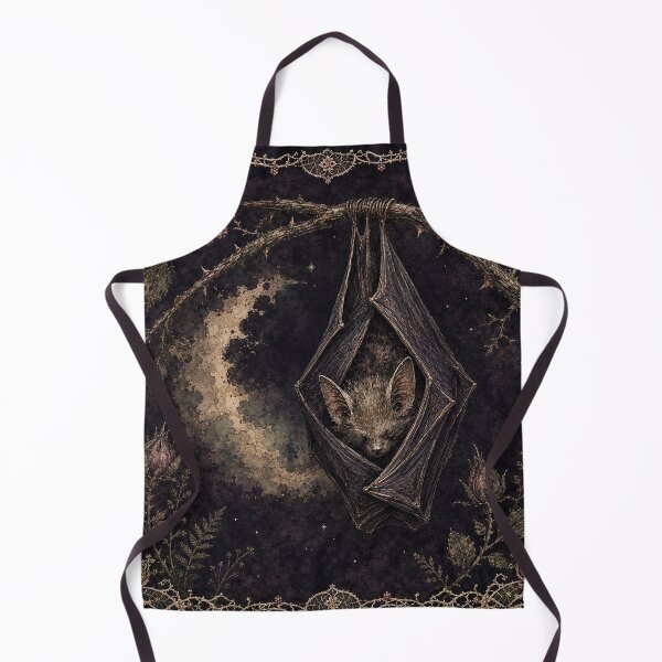 Item preview, Sleeping Bat Among Brambles – Dark Botanical designed and sold by Noctifolia Field Journal.