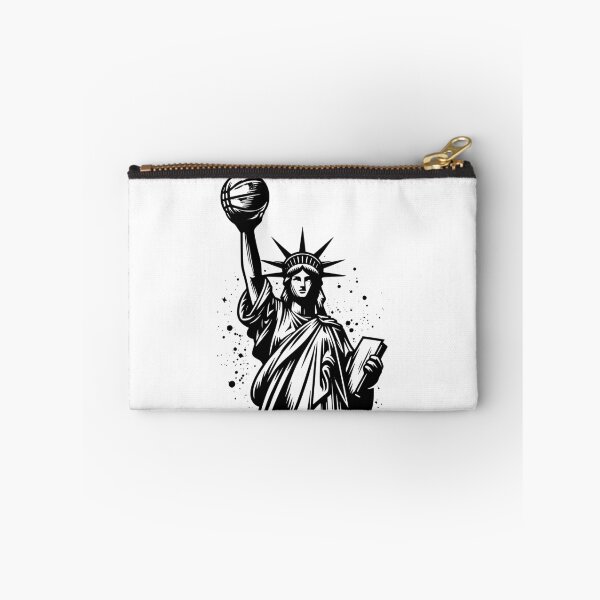 Item preview, Lady liberty holding up a basketball classic t-shirts stickers  designed and sold by Knowvhere.