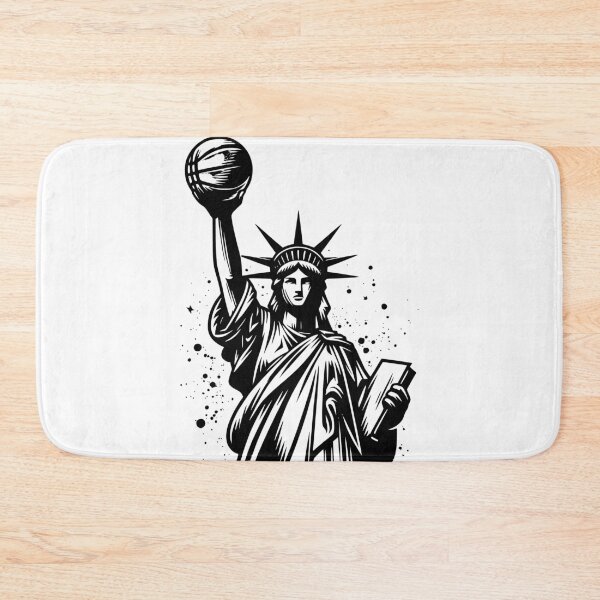 Item preview, Lady liberty holding up a basketball classic t-shirts stickers  designed and sold by Knowvhere.