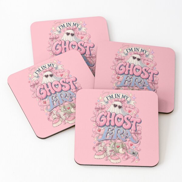 Item preview, Sorry I'm In My Ghost Era Cute Spooky Pink Coquette Ghost Retro Typography designed and sold by Pick&Grin.