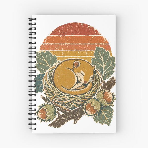 Item preview, Dormouse in the Hazel Hedgerow Wild Animal Sun Faded Retro Art designed and sold by VisualArtsOasis.