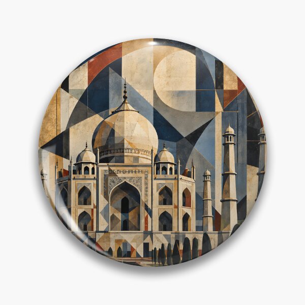 Item preview, Taj Mahal in Facets: Geometric India designed and sold by aishow.
