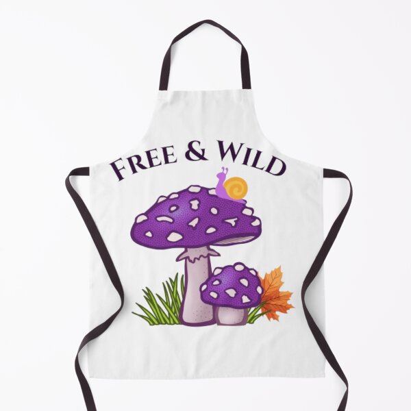 Item preview, Free & Wild Purple Mushroom & Snail Nature Design designed and sold by MysticPurpleHue.