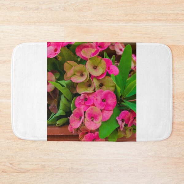 Item preview, Bright Pink Oxalis Flowers in a Pot with Lush Green Leaves and Vibrant Colorful Blooms designed and sold by Nmallia.