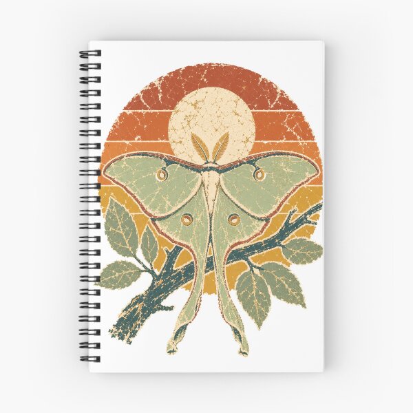 Item preview, Luna Moth in the Moonlit Forest Wild Animal Sun Faded Retro Art designed and sold by VisualArtsOasis.
