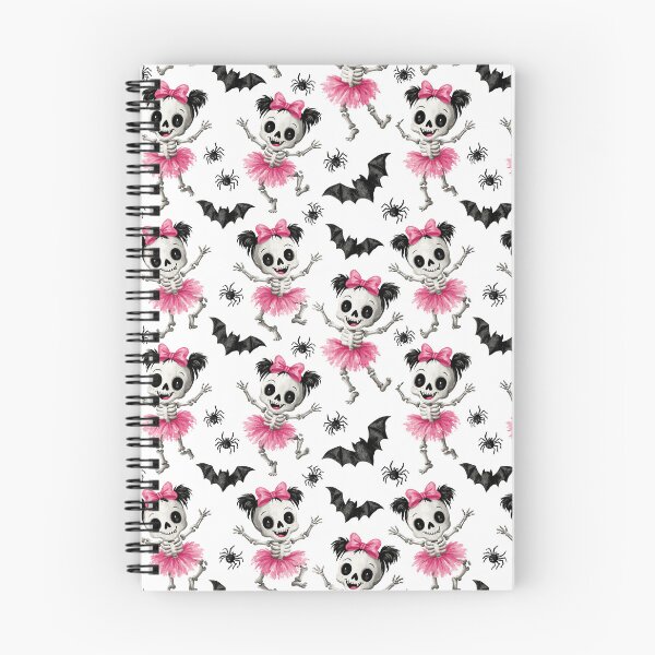 Item preview, Pink Ballerina Skeleton Halloween Pattern designed and sold by NadinArtStudio.