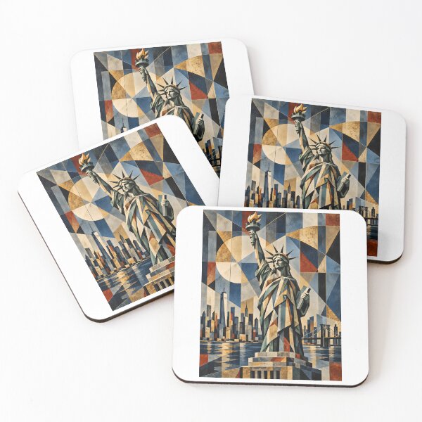 Item preview, Liberty Rising: Geometric New York designed and sold by aishow.