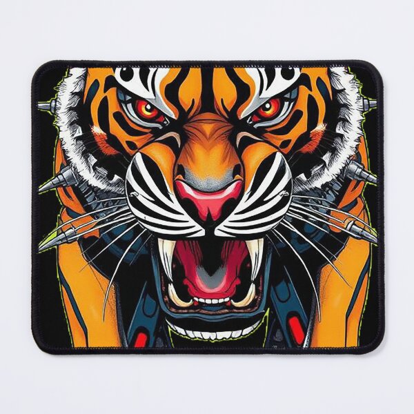 Item preview, Cyborg Tiger – Retro Comic Style designed and sold by Benito Del Ray.
