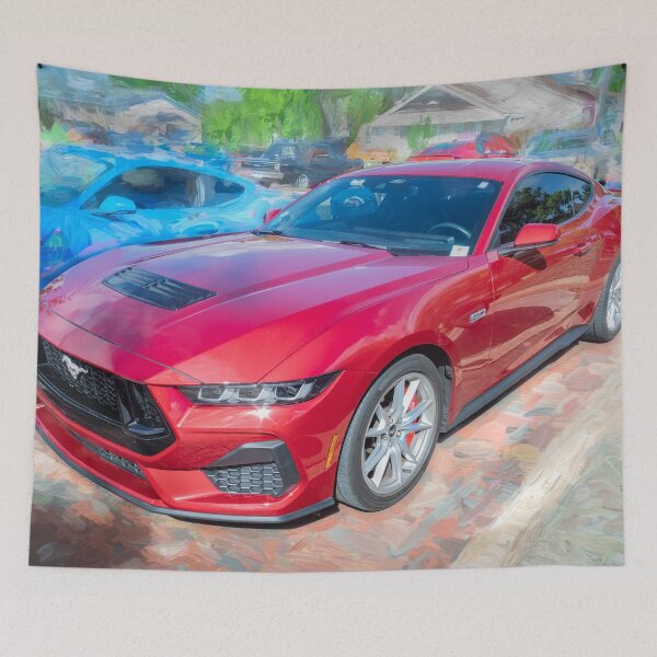 Aperçu de l'œuvre Ford Mustang GT50 rouge 2024 créée et vendue par RichFrancoCars.