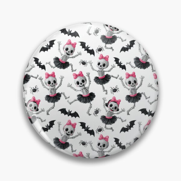 Item preview, Dancing Skeleton Ballerinas Halloween Pattern designed and sold by NadinArtStudio.