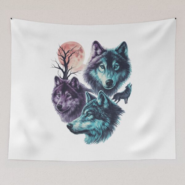 Item preview, Wolf Vintage 90s Graphic Style  designed and sold by DesignDenDo ⭐⭐⭐⭐⭐.