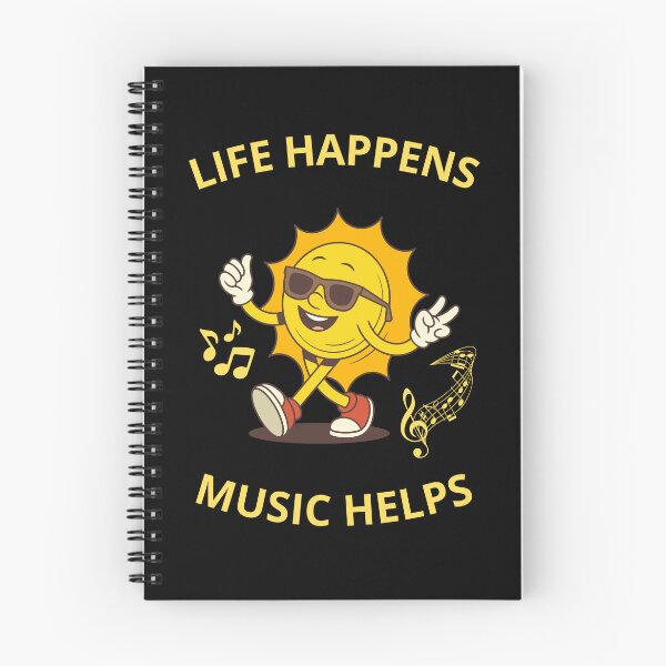 Item preview, Live Happens Music Helps Funny Gifts For Optimists designed and sold by zebek-design.