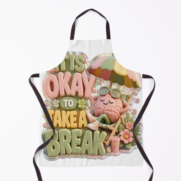 Item preview, It Is Okay To Take A Break Cute Brain Mental Health Self Care designed and sold by mo-carnival.