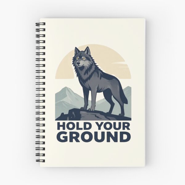 Item preview, Hold Your Ground – Powerful Wolf Illustration designed and sold by Dogandesighn.
